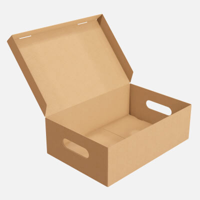 Shoes Cardboard Box Open