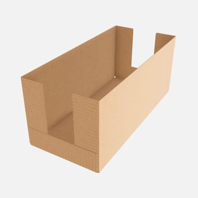 Short Shelf Tray Cardboard Box
