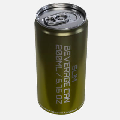 Slim Beverage Can 200 ml 6.76 oz