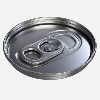 Slim Beverage Can Ending with Lid