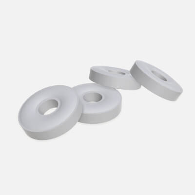 White Hard Mint Candies Torus Shape