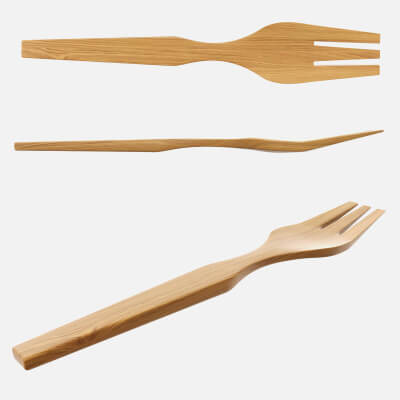 Wooden Fork Flatware
