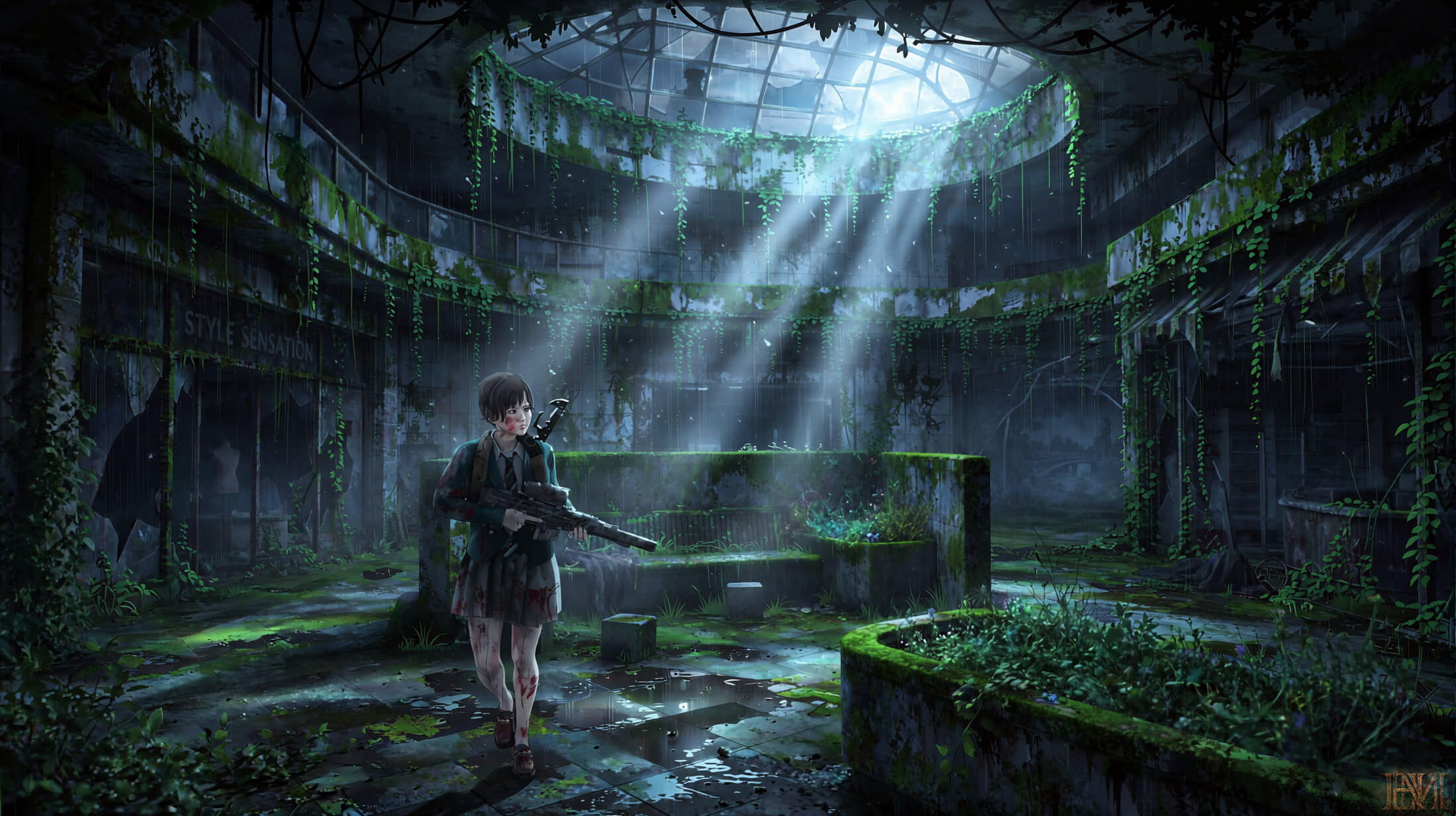 The Mall 3D Render, Digital Artwork by hugomorate