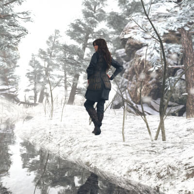 Down by the river 3D Wallpaper