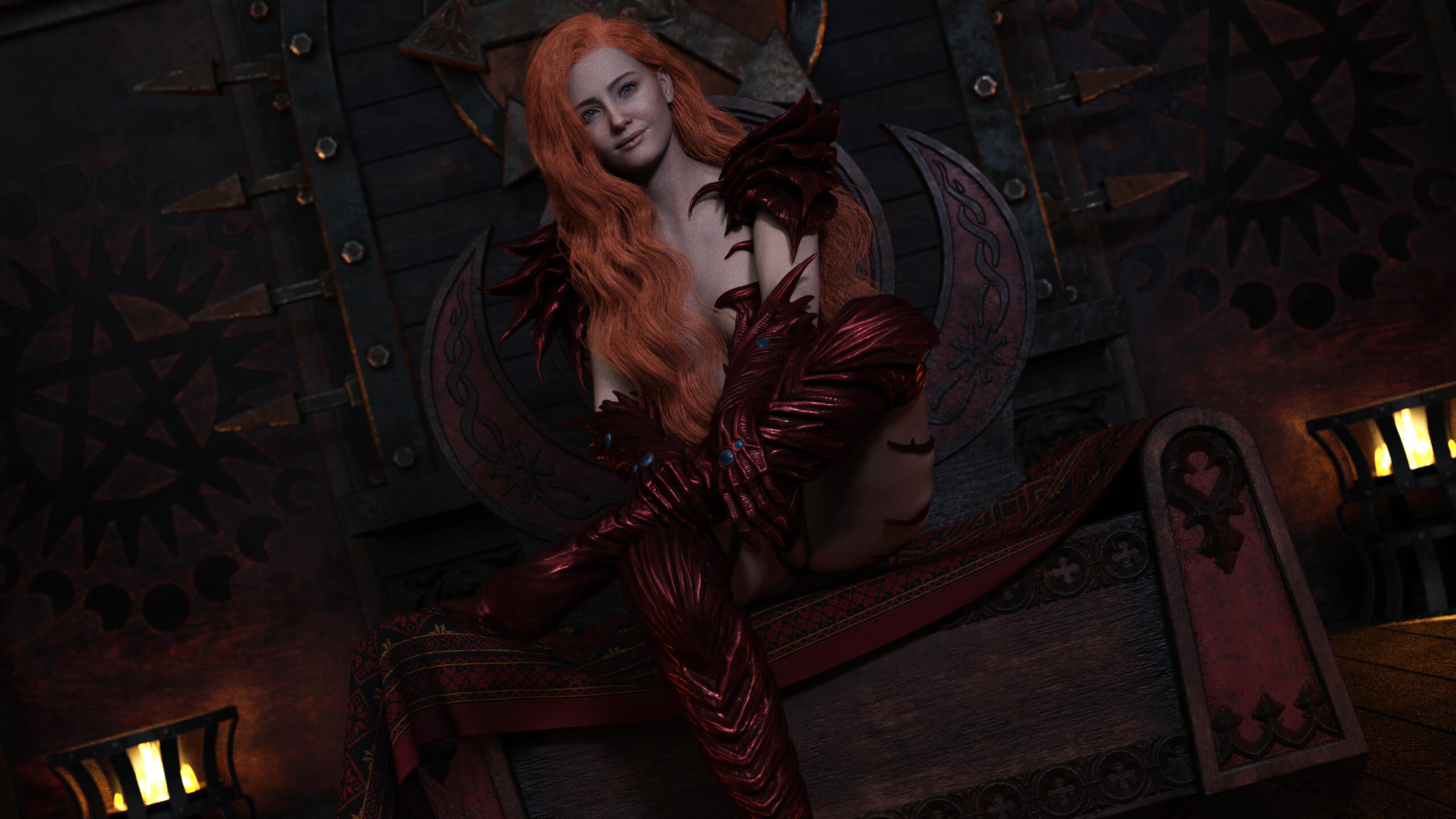 Crimson 3D Render, Digital Artwork by Hyp-St