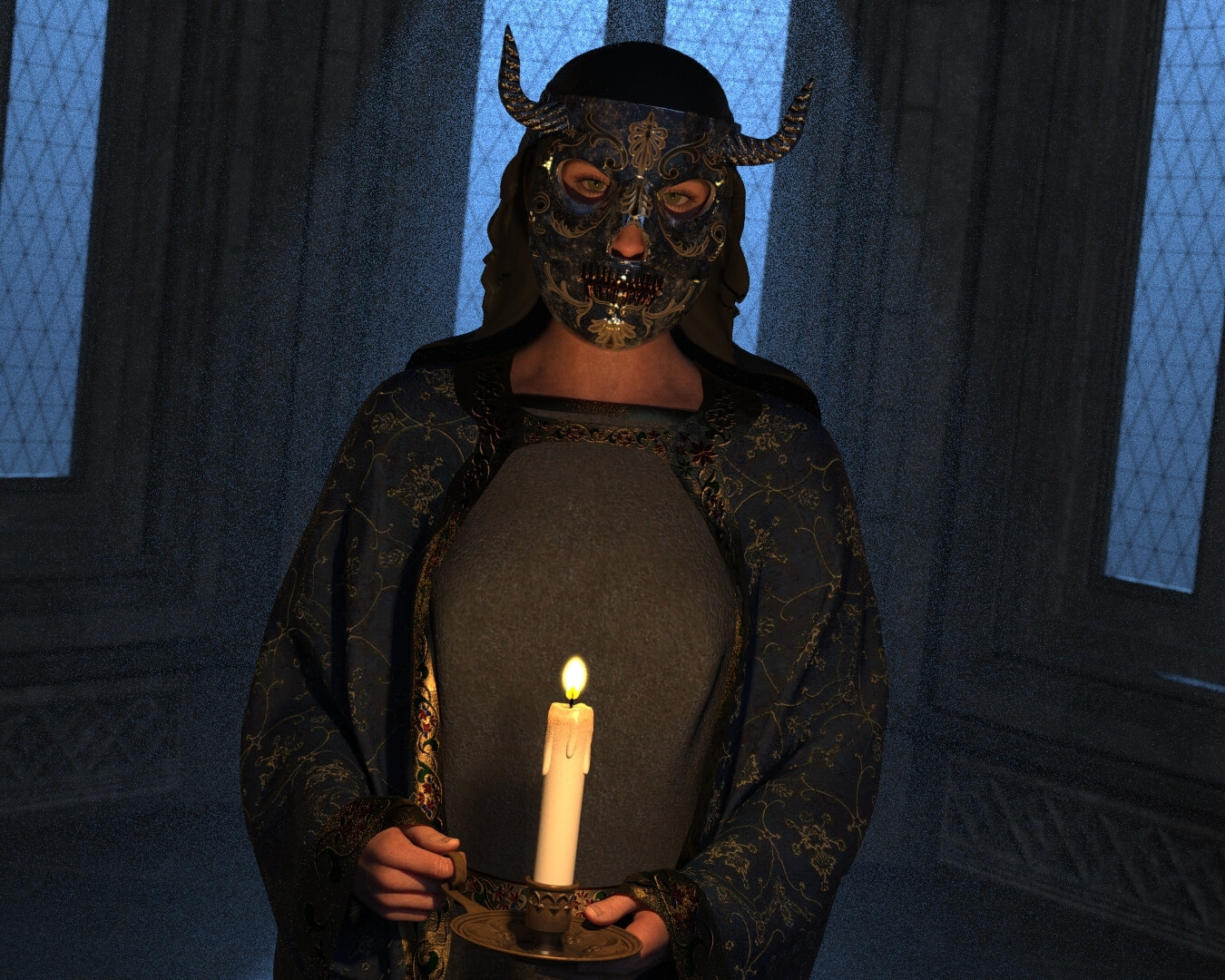 Cultist 3D Render, Digital Artwork by Hyp-St