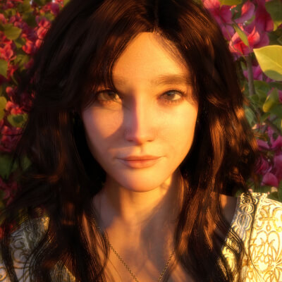 In the heart of the garden 3D Wallpaper