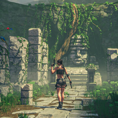 Lara Croft 3D Wallpaper