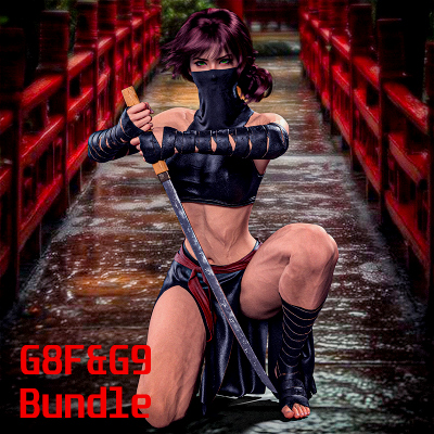 IIIDM dForce Kunoichi Outfit for G8F and G9