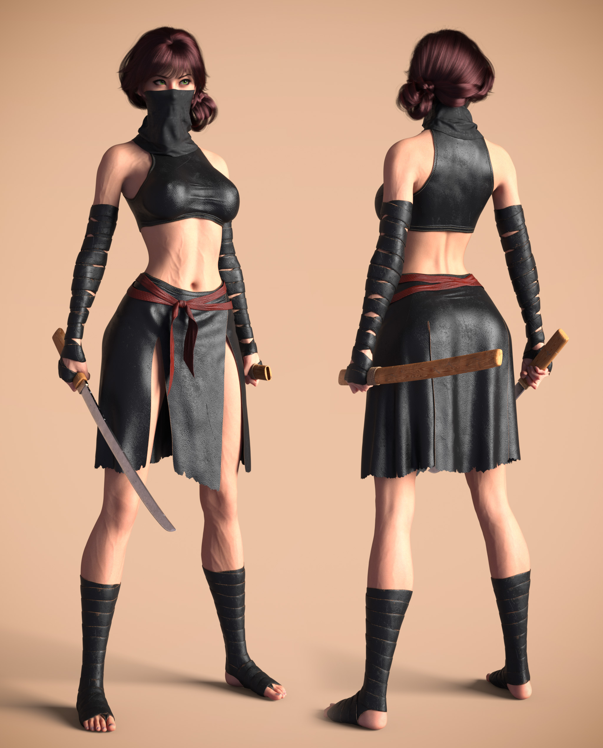IIIDM dForce Kunoichi Outfit for Genesis 8 Female Daz Content