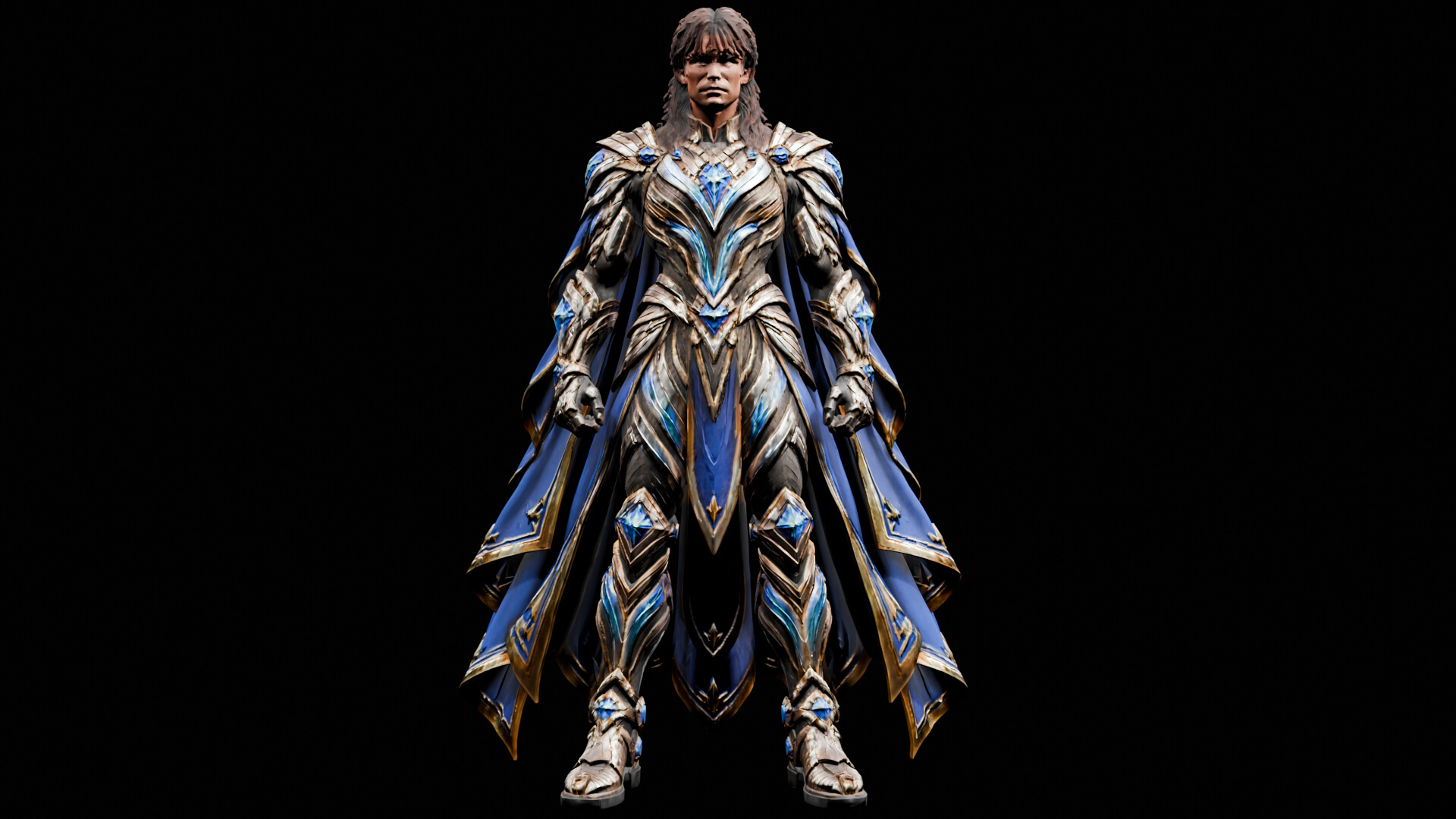 Zor-Rham &ndash Sci-Fi Armored Warrior - 3D Character Model 3D Model
