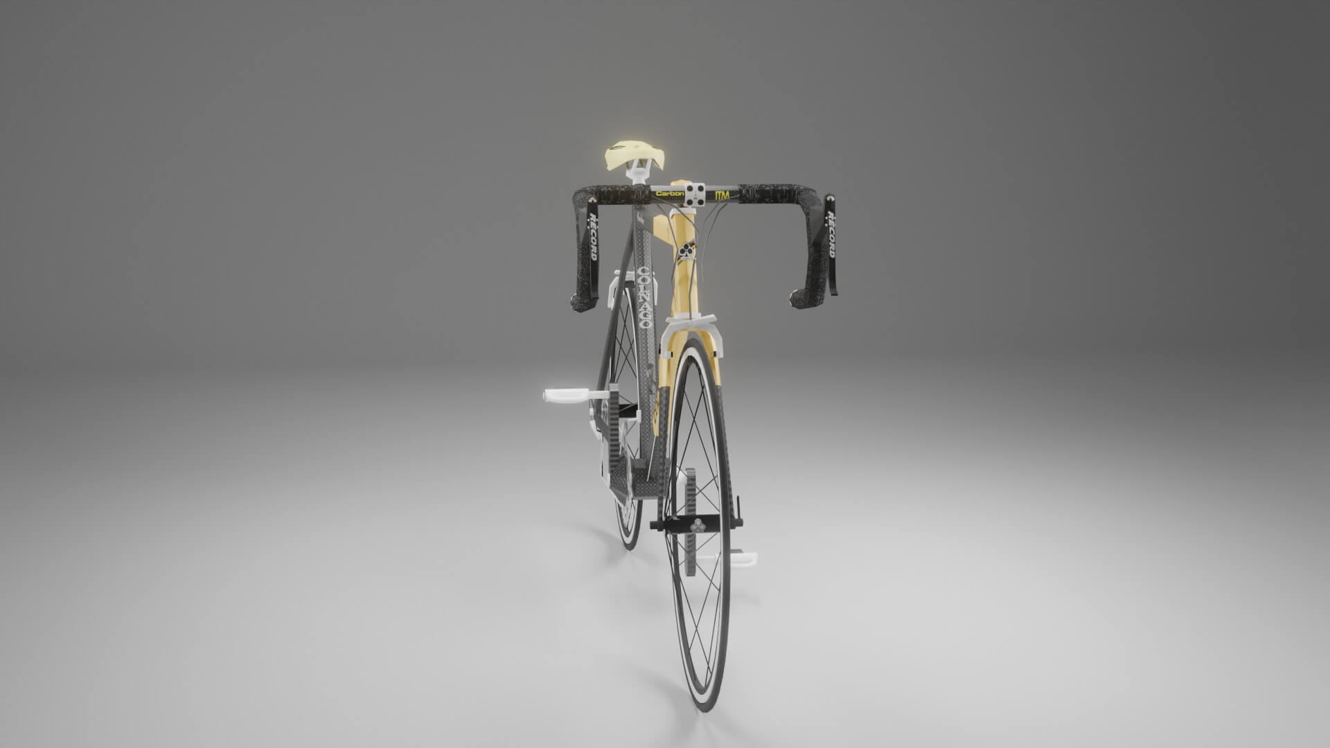 Colnago for Ferrari CF3 Vintage Carbon Road Bike 3D Model
