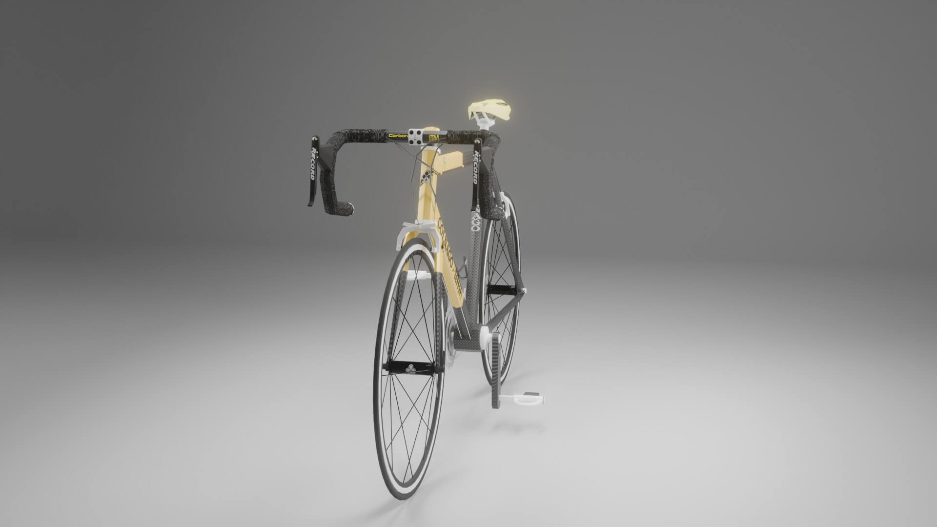 Colnago for Ferrari CF3 Vintage Carbon Road Bike 3D Model