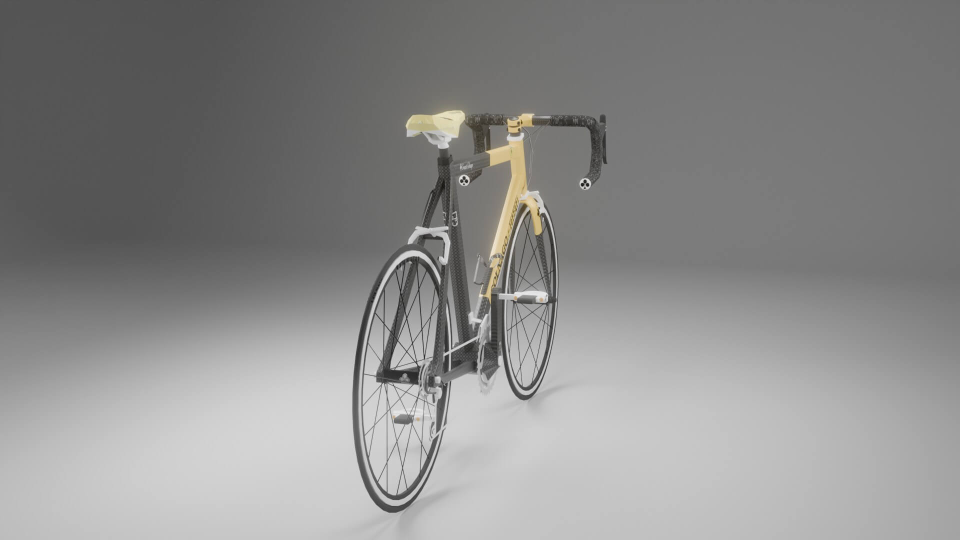 Colnago for Ferrari CF3 Vintage Carbon Road Bike 3D Model