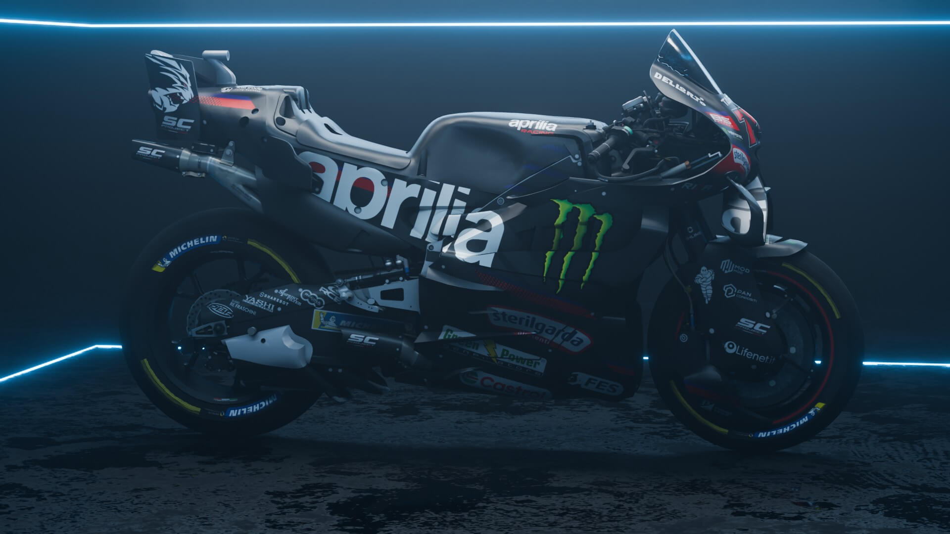 Marco Bezzecchi Aprilia RS-GP Factory Racing MotoGP 2026 3D Model