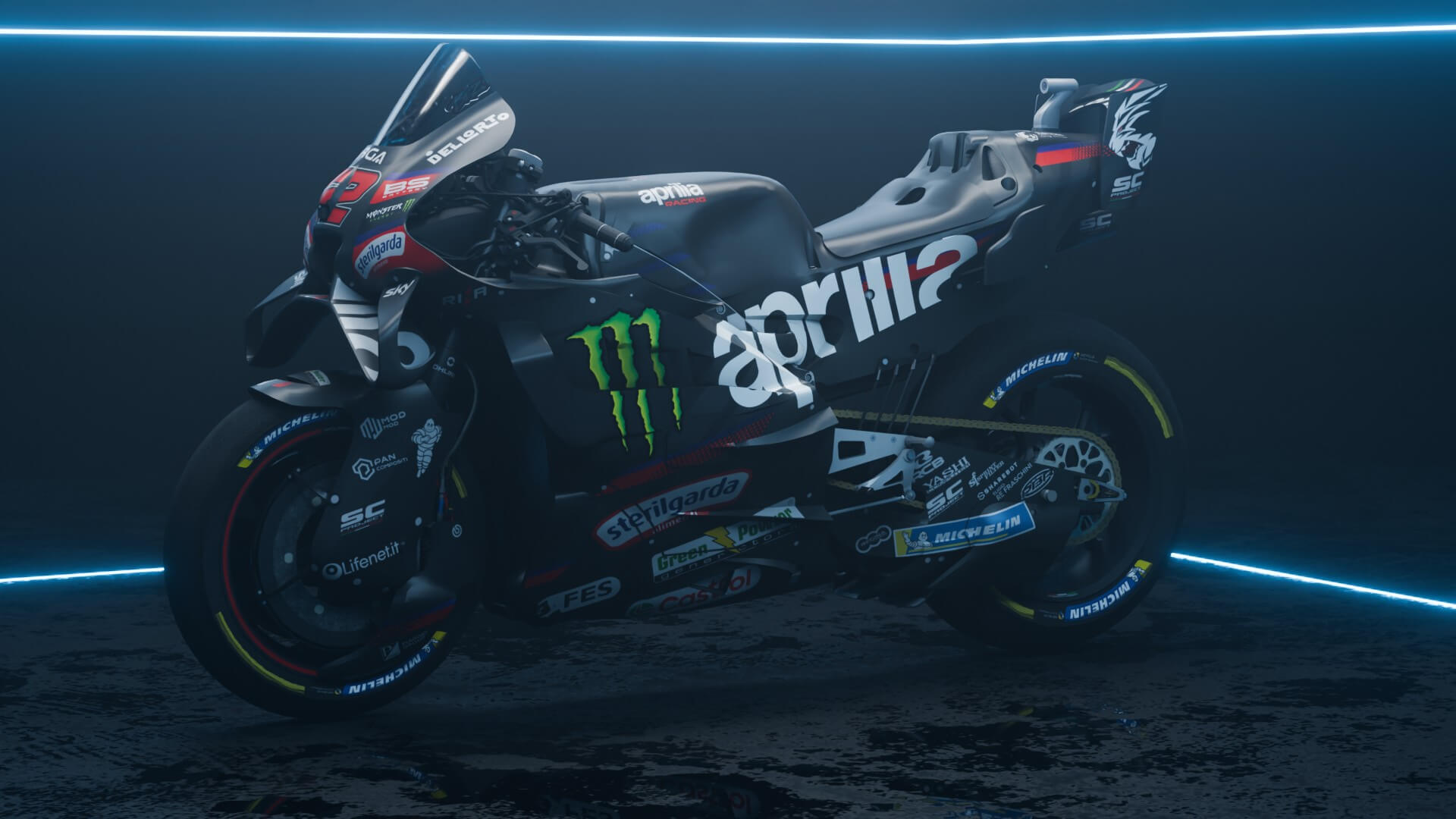 Marco Bezzecchi Aprilia RS-GP Factory Racing MotoGP 2026 3D Model