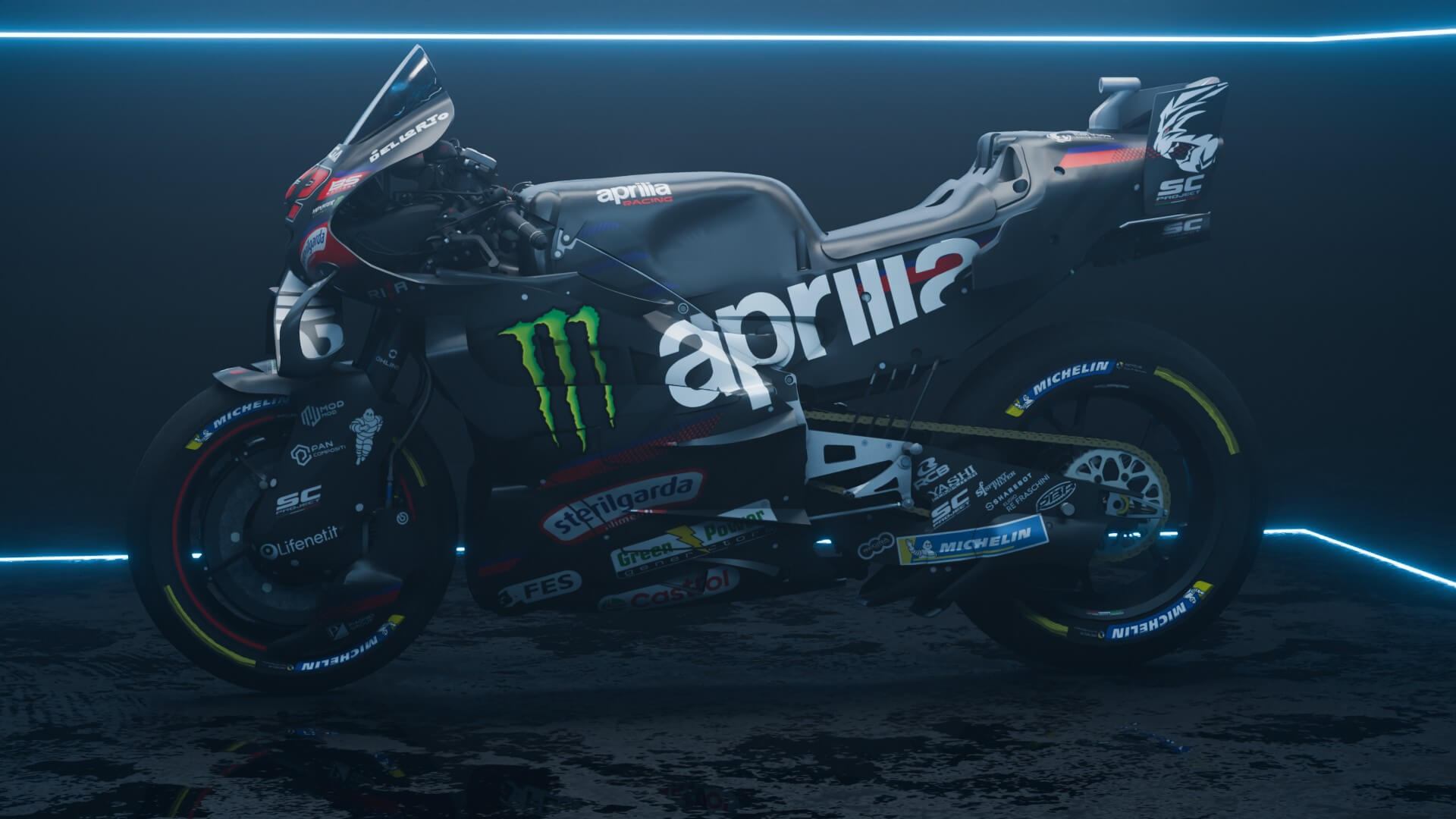 Marco Bezzecchi Aprilia RS-GP Factory Racing MotoGP 2026 3D Model