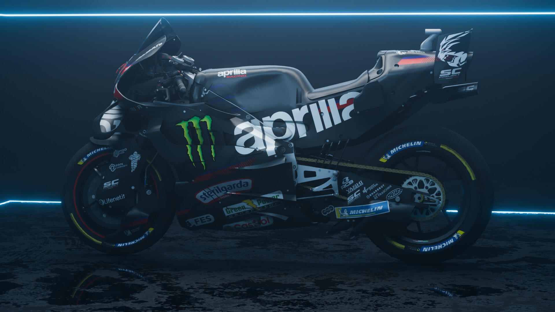 Marco Bezzecchi Aprilia RS-GP Factory Racing MotoGP 2026 3D Model