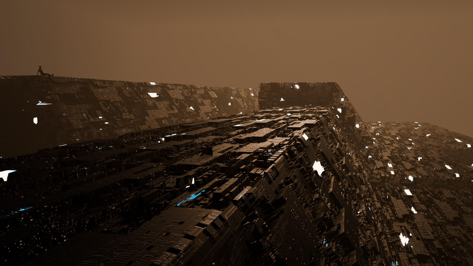 Sci-Fi Megastructure - High-Detail Futuristic Environment 3D Model