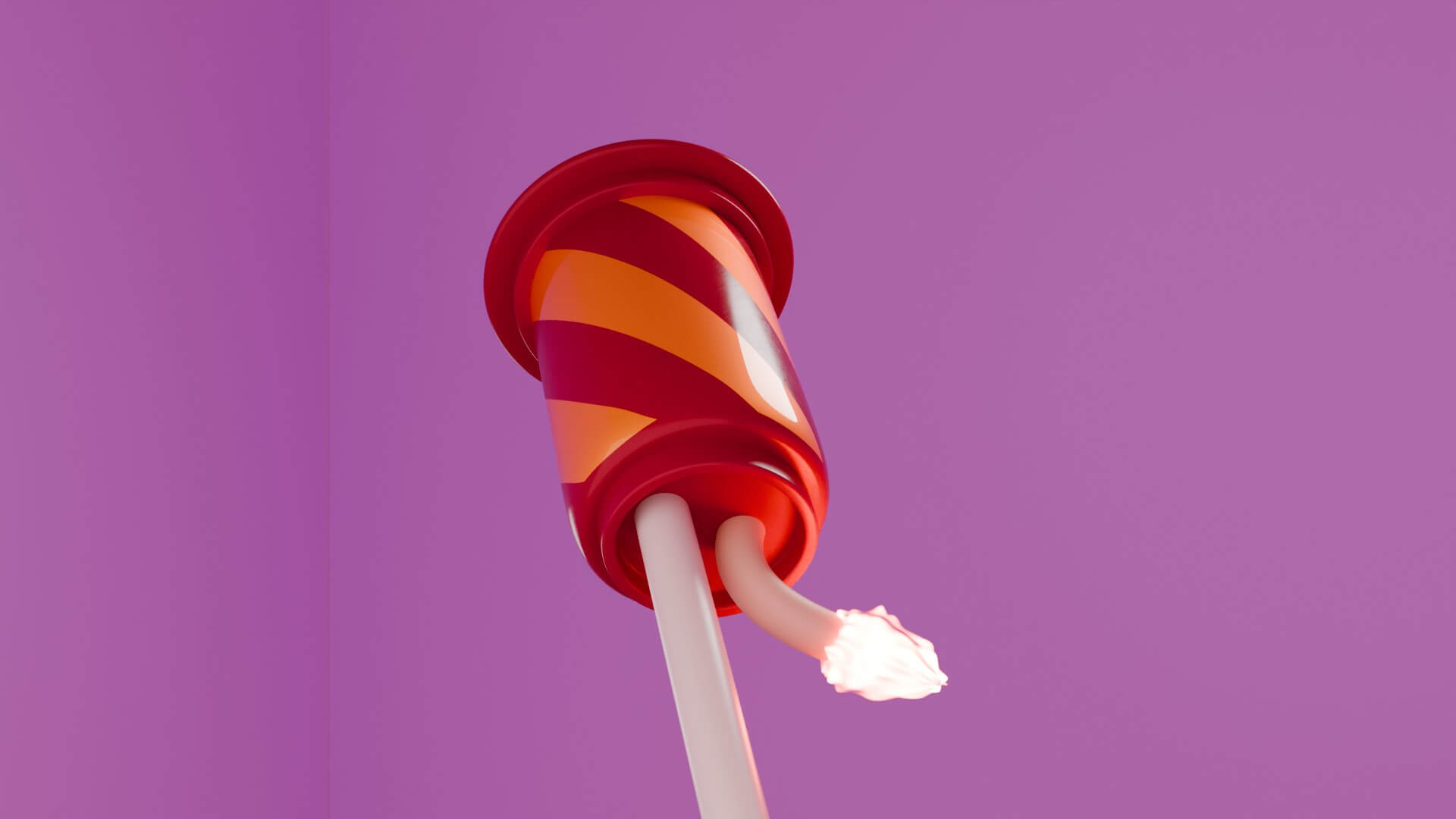 Stylized 3D Fireworks Rocket Prop 3D Model