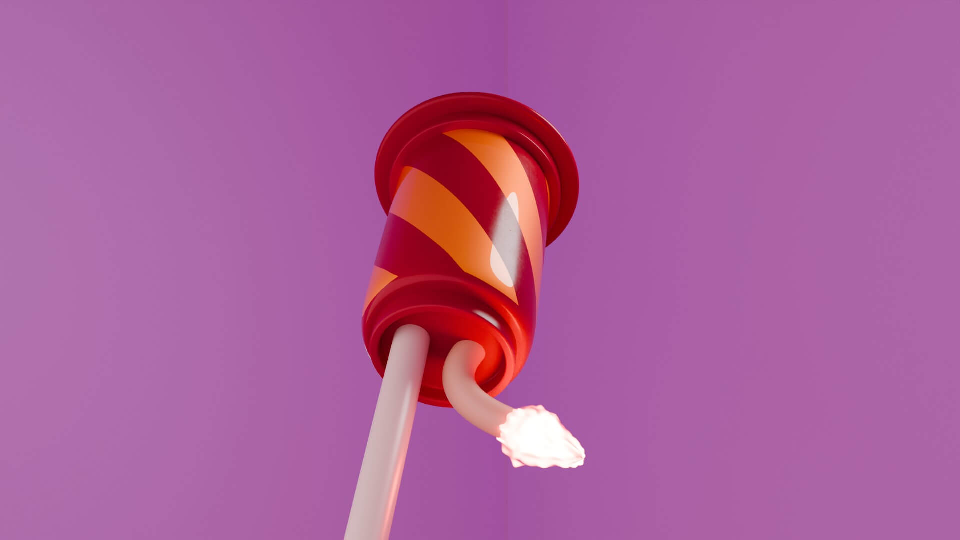 Stylized 3D Fireworks Rocket Prop 3D Model