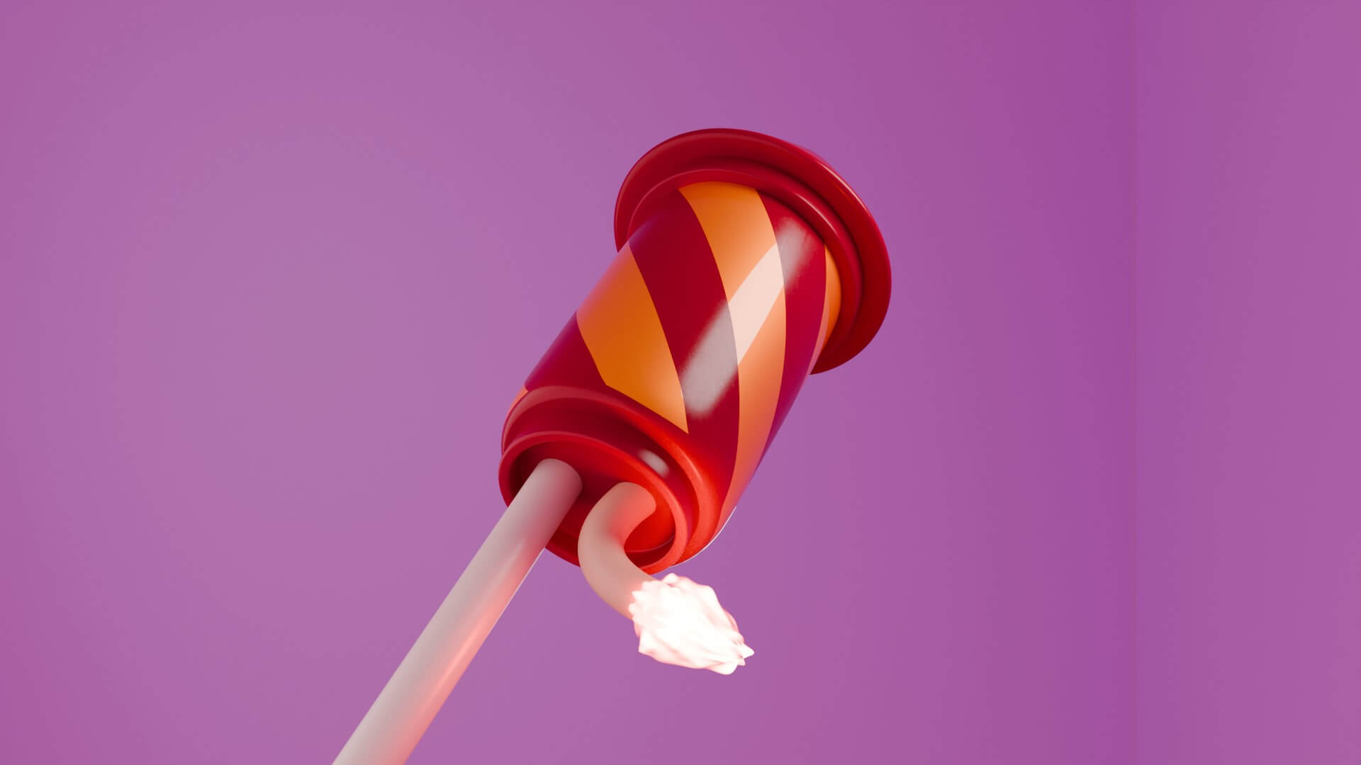 Stylized 3D Fireworks Rocket Prop 3D Model