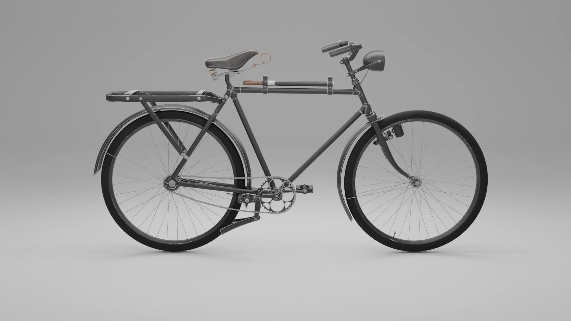 Vintage Classic Roadster 3D Model