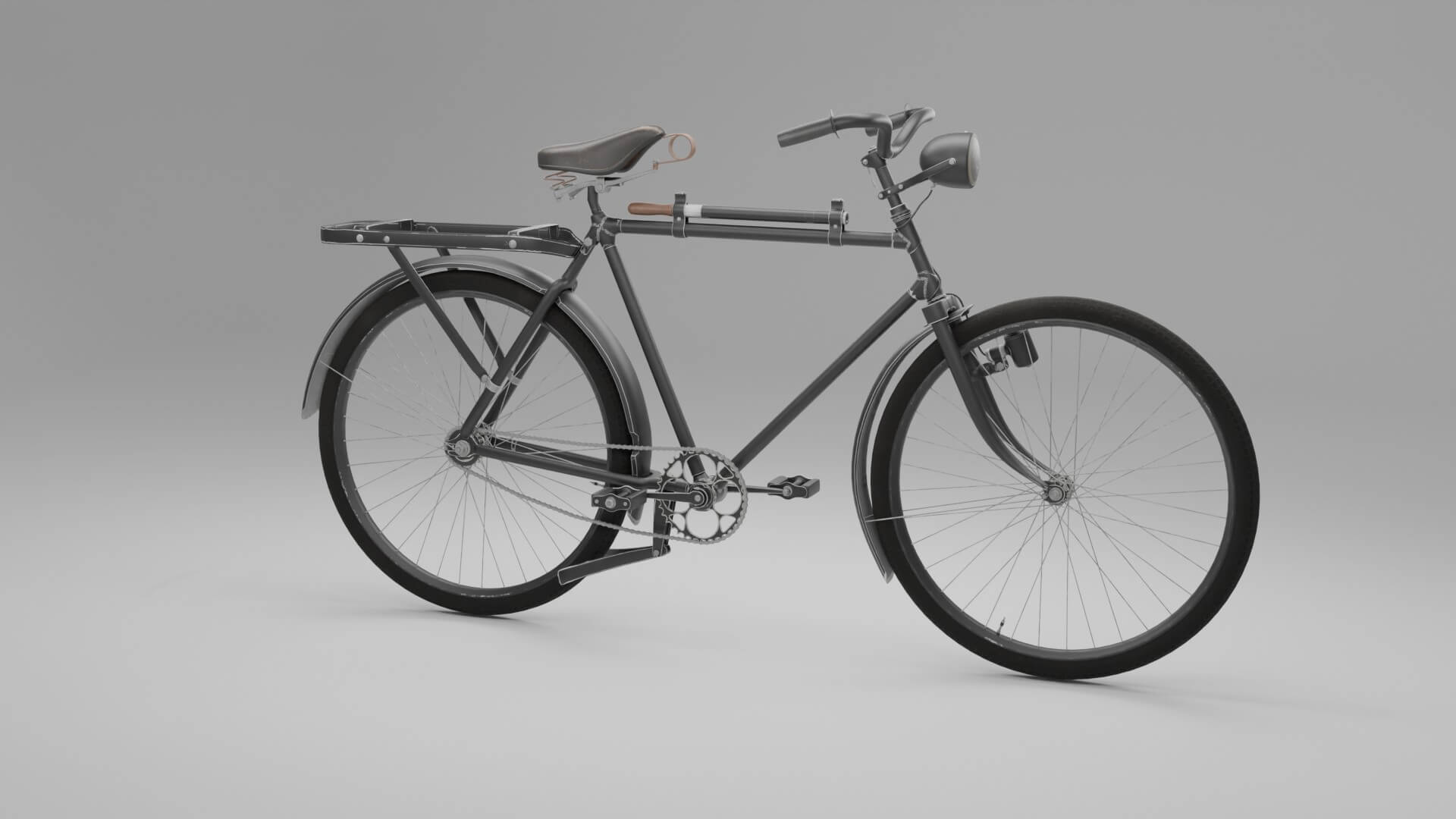 Vintage Classic Roadster 3D Model