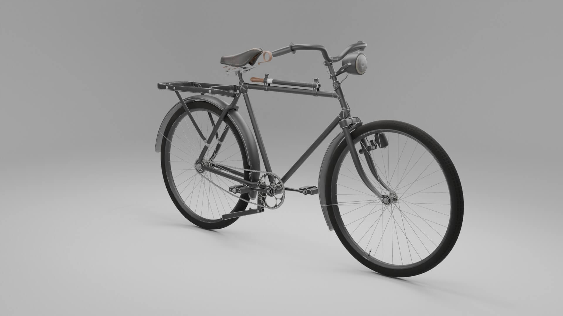 Vintage Classic Roadster 3D Model