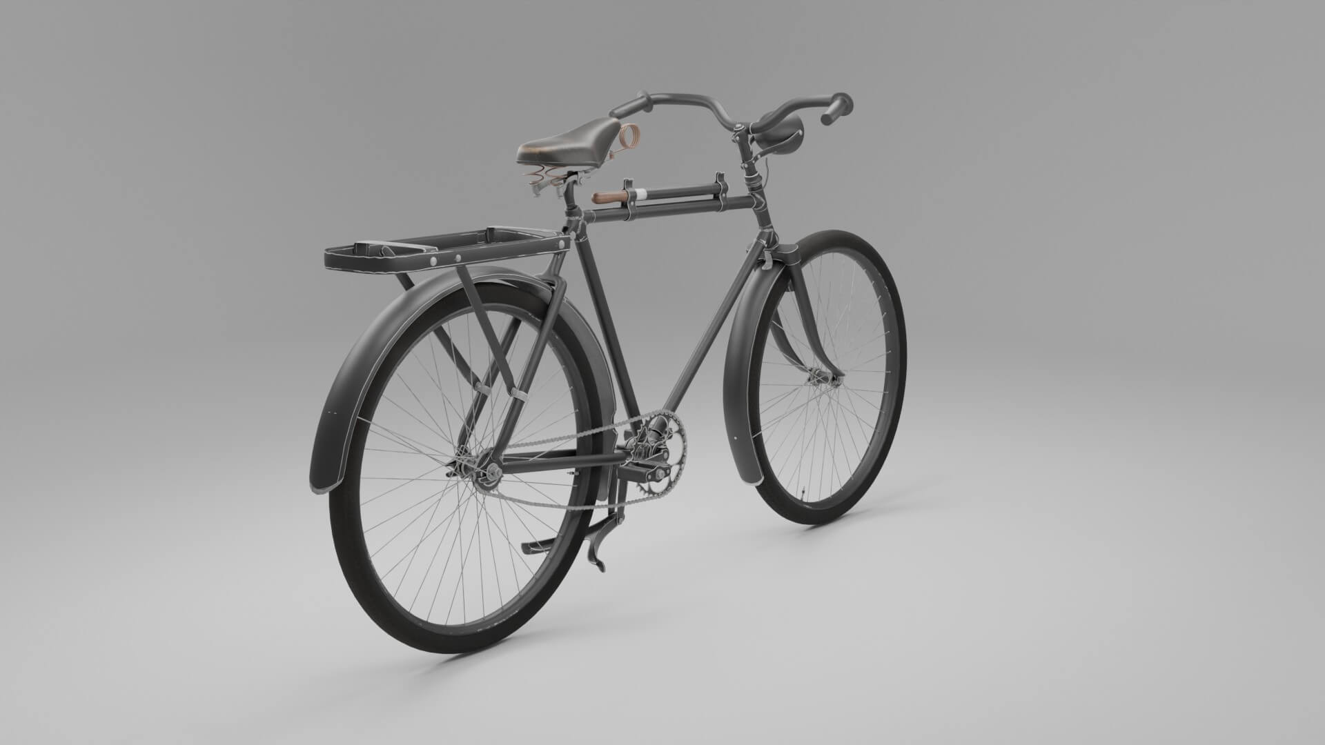 Vintage Classic Roadster 3D Model