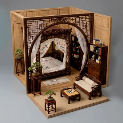 Chinese Ancient Bedroom Set