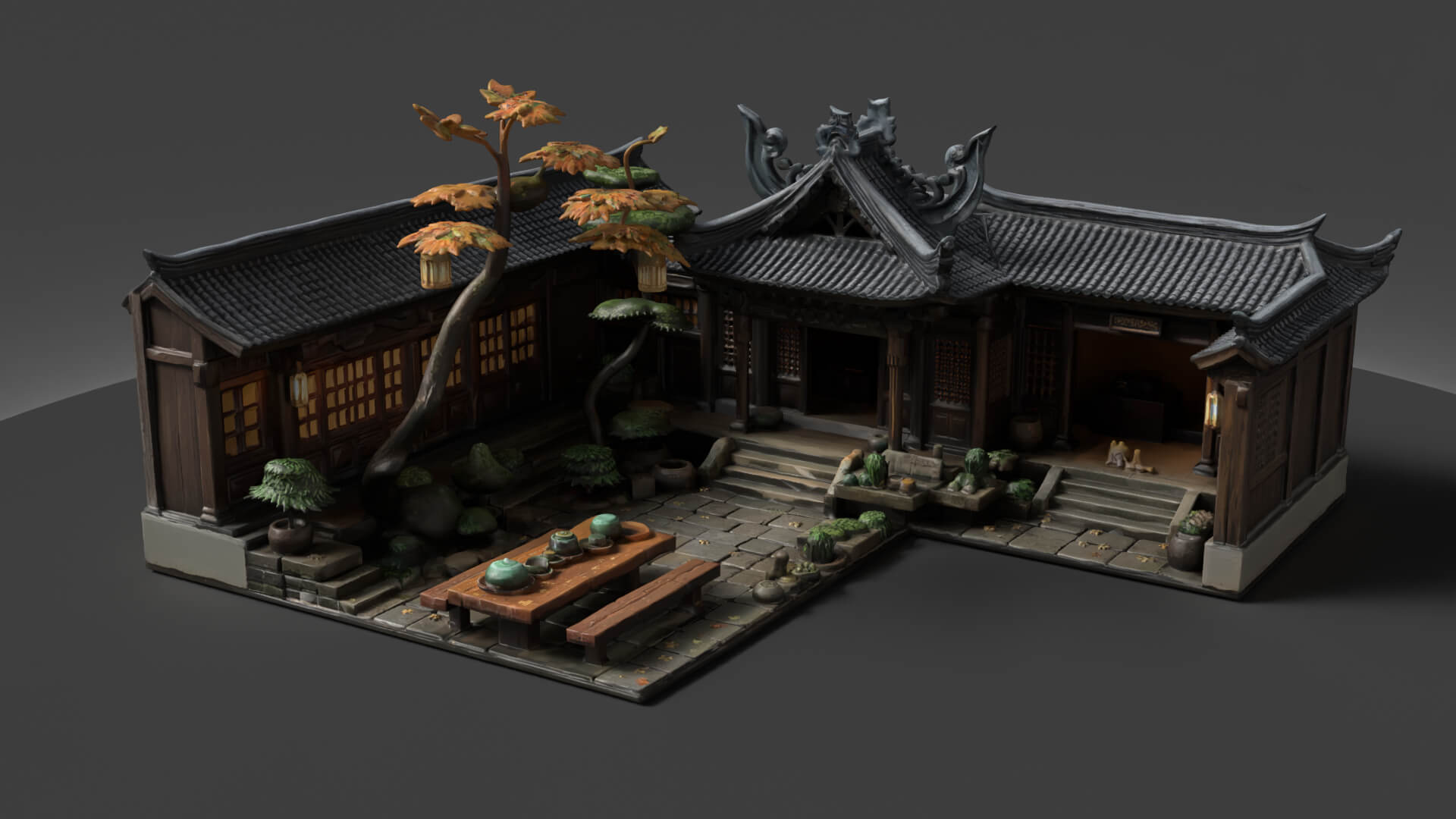 Chinese Ancient House 3D Model