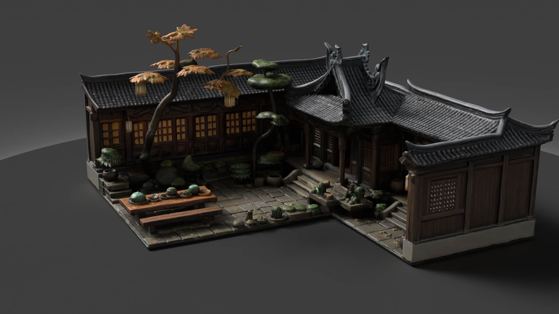 Chinese Ancient House 3D Model