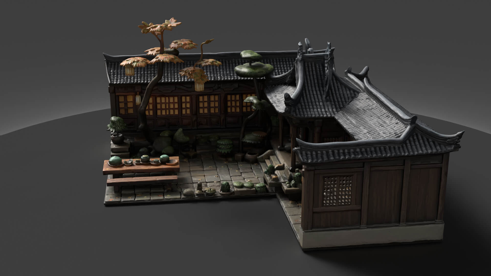Chinese Ancient House 3D Model