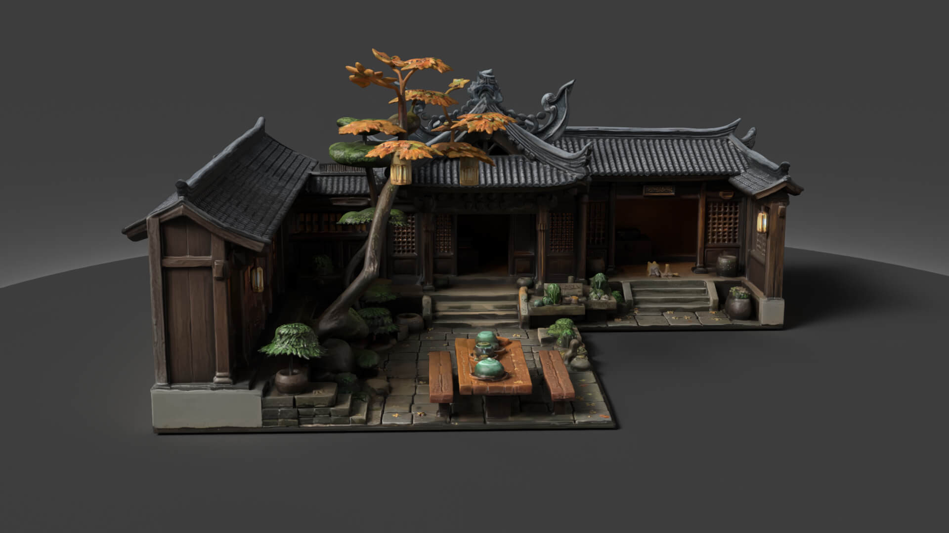 Chinese Ancient House 3D Model