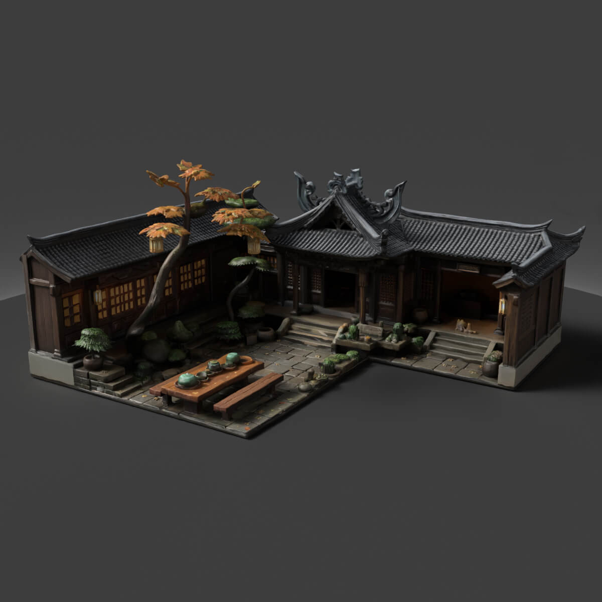 Chinese Ancient House 3D Model