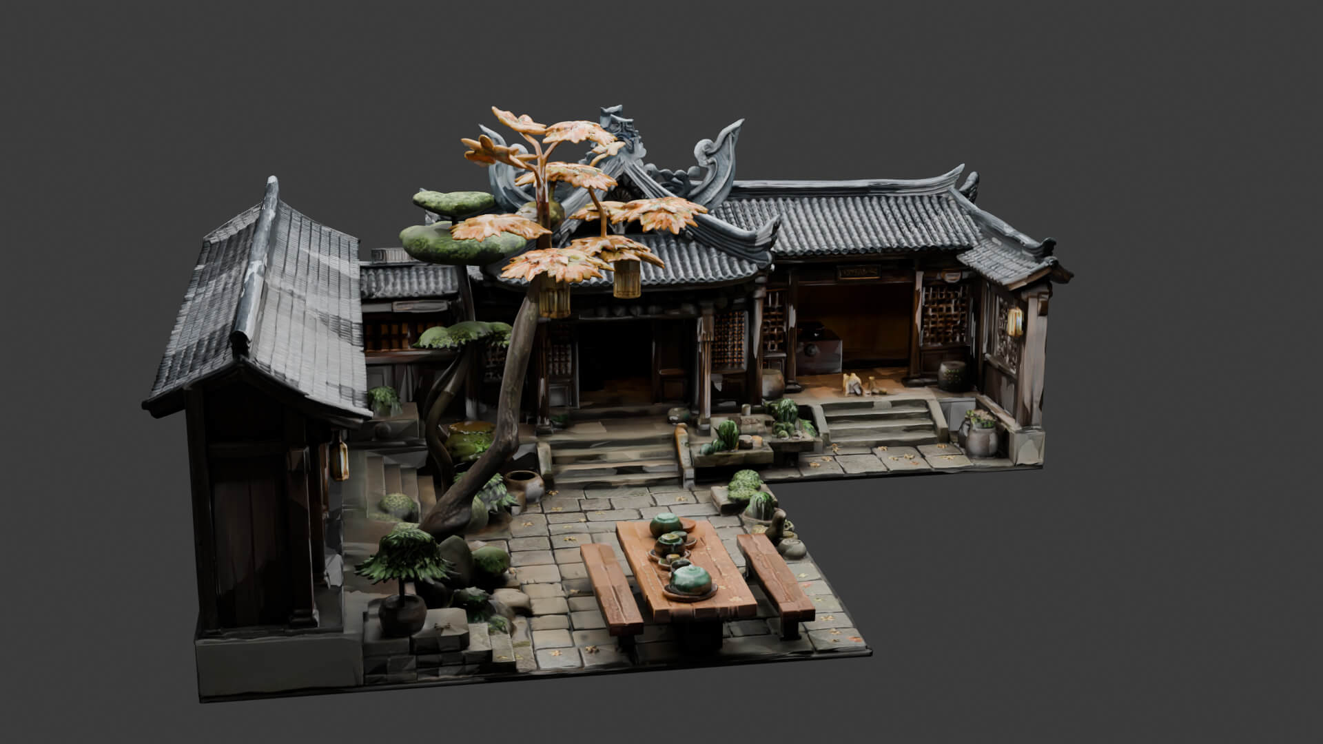 Chinese Ancient House 3D Model