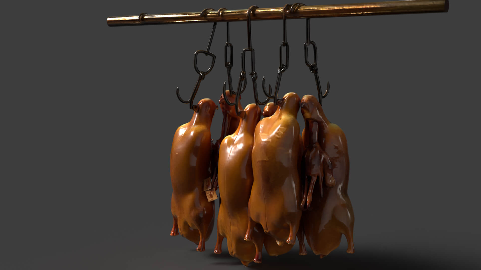 Chinese Beijing Roasted Duck 3D Model 3D Model