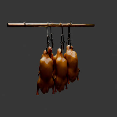 Chinese Beijing Roasted Duck 3D Model