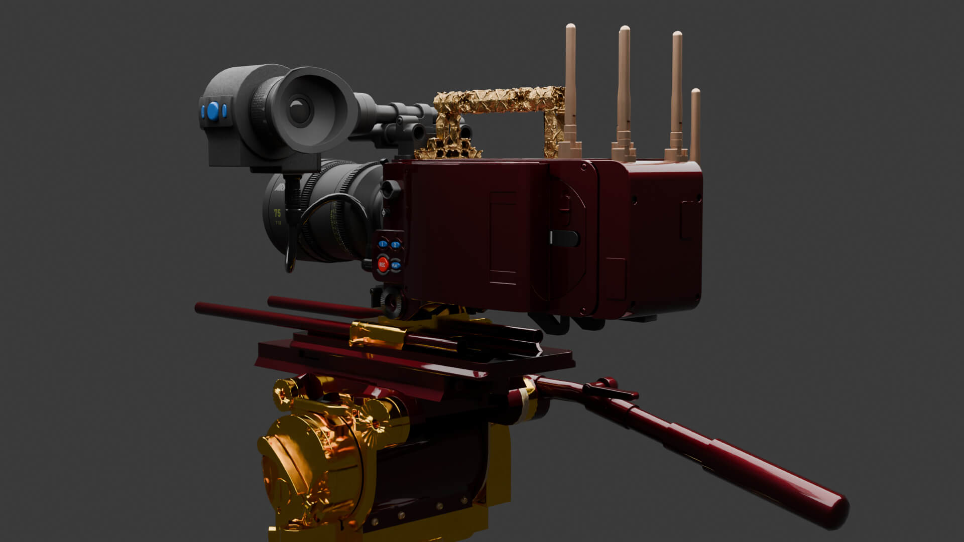 Chinese Movie Camera 3D Model 3D Model