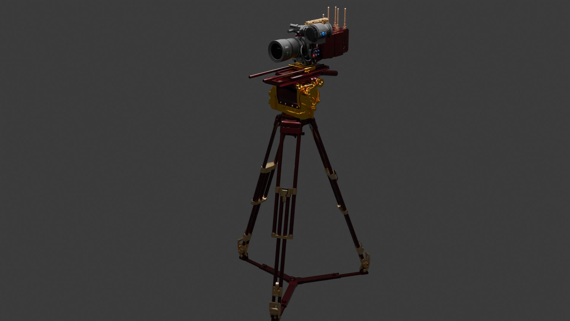 Chinese Movie Camera 3D Model 3D Model