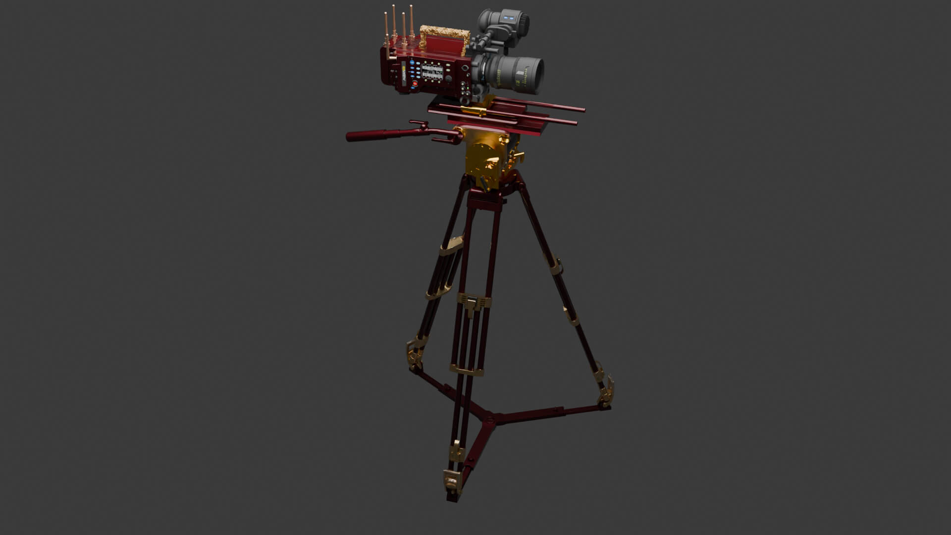 Chinese Movie Camera 3D Model 3D Model