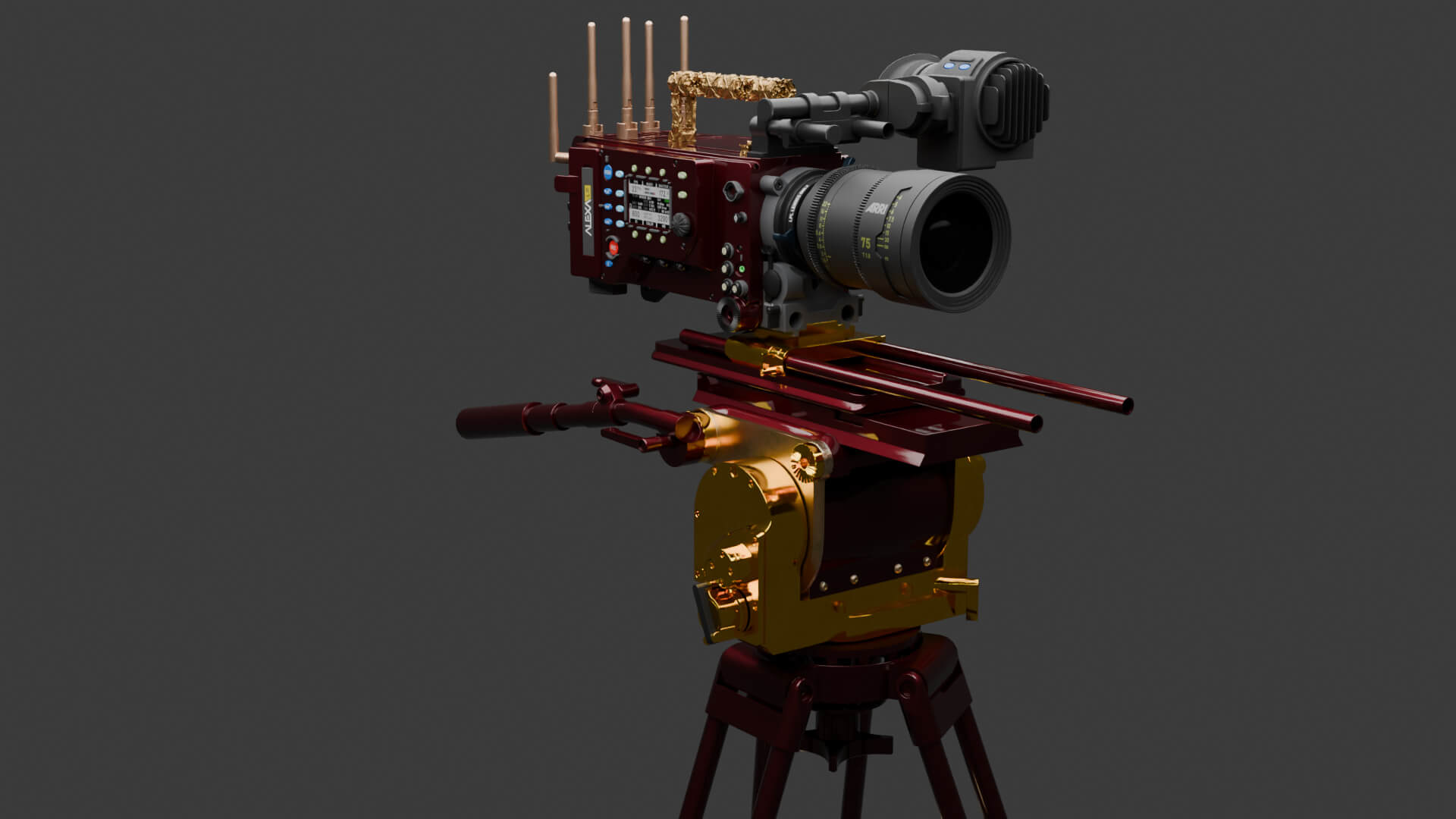 Chinese Movie Camera 3D Model 3D Model