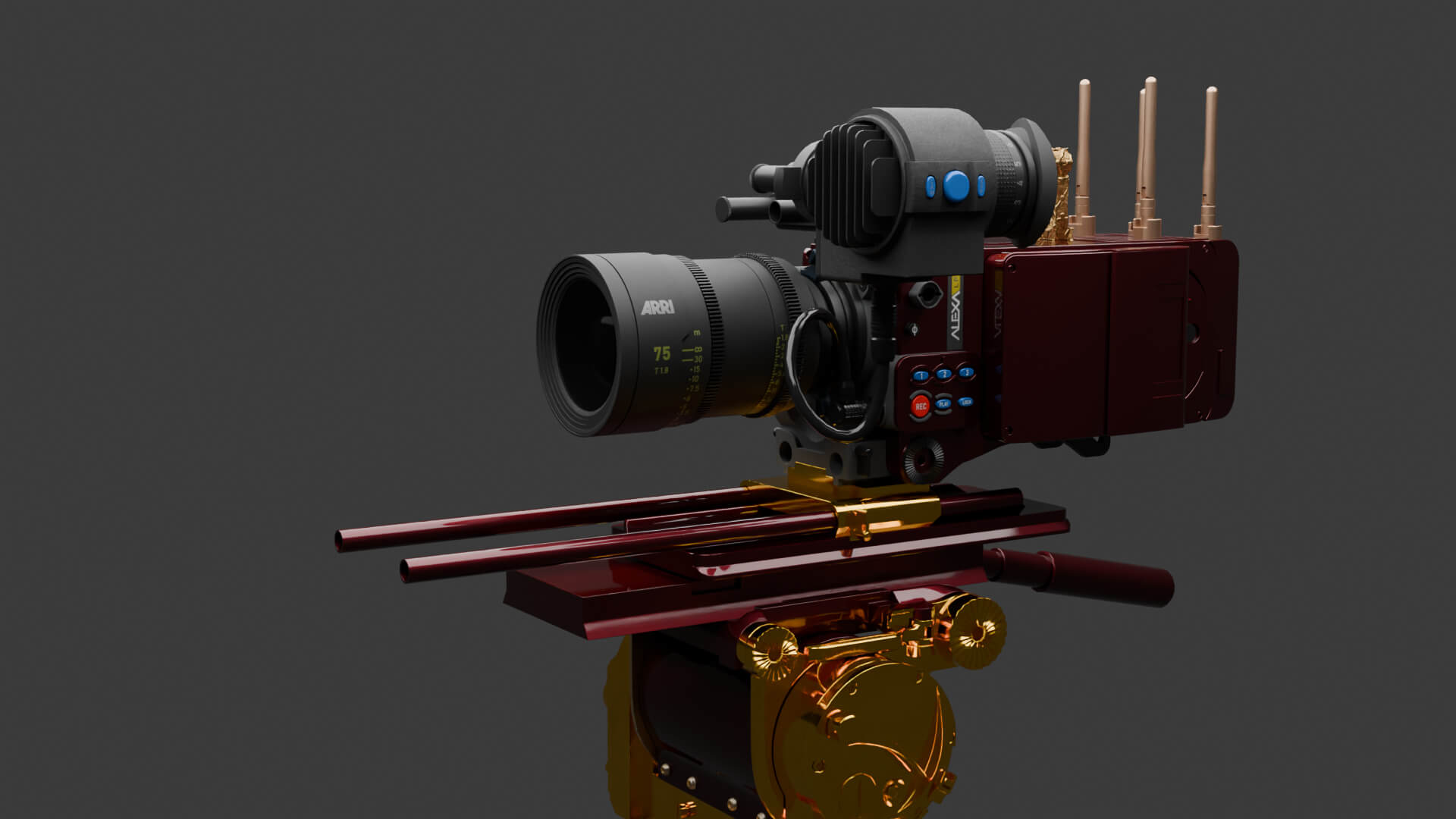 Chinese Movie Camera 3D Model 3D Model