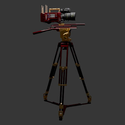 Chinese Movie Camera 3D Model
