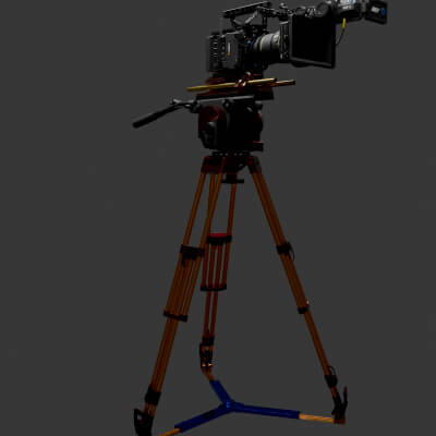 Chinese Movie Camera 3D Model