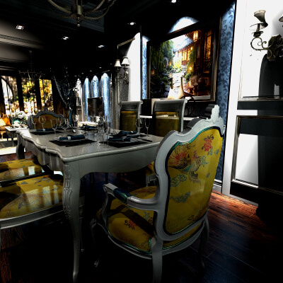 Chinese Restaurant 3D Model