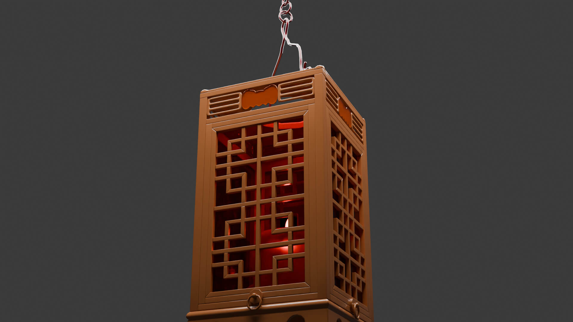 Chinese Traditional Lantern 3D Model 3D Model