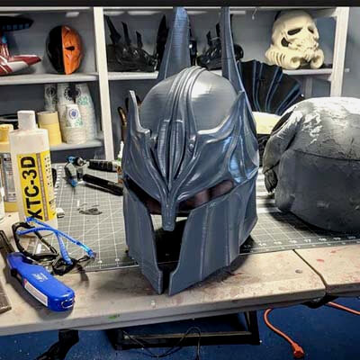 Batman Spartan Helmet 3D Model