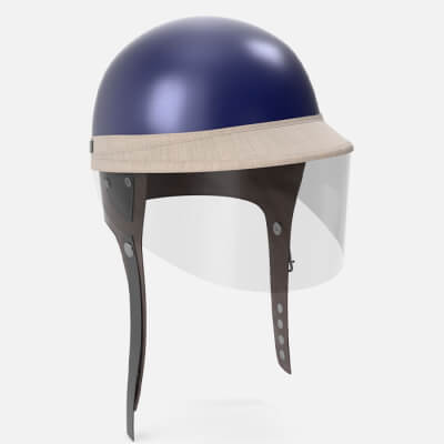 Vintage Racing Helmet Racing Helmet 1958 Style Blue